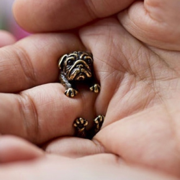 Pug Hug Adjustable Ring 🐼🐼🐼 - Picture 5 of 7